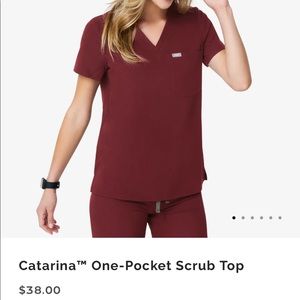 Womens Figs Catalina One Pocket scrub Top size M